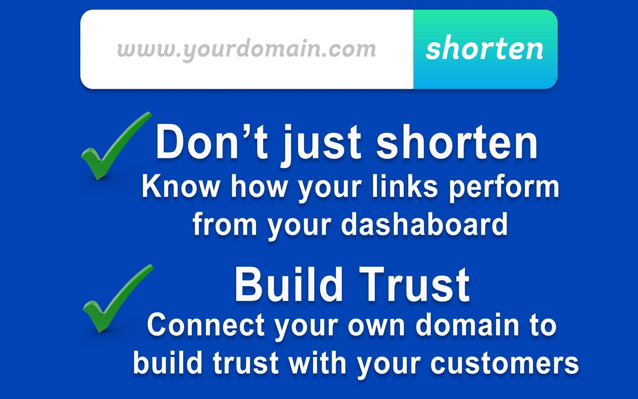 learn how to add your own domains to shorten links